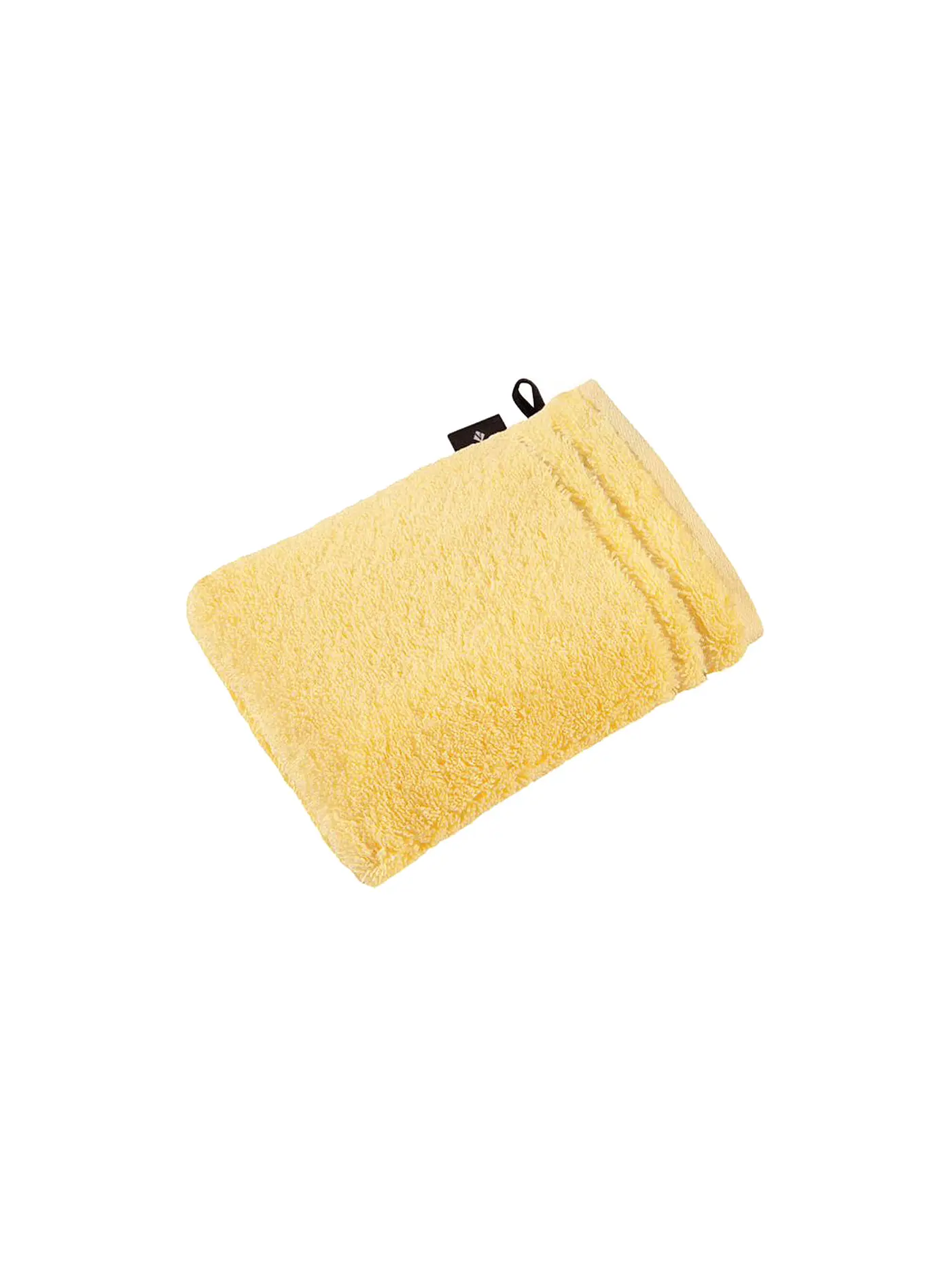VOSSEN | Waschhandschuh "Vienna Style" 16x22cm (Slate Grey) | gelb